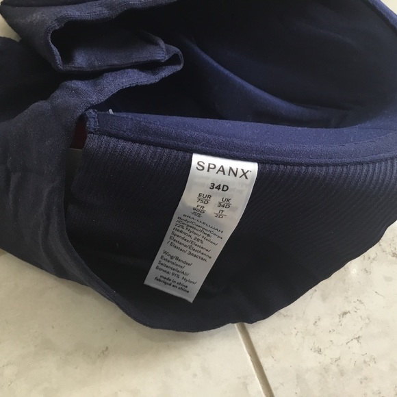 NWT SPANX midnight navy Full Coverage bra 34D - Picture 6 of 8
